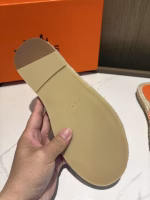 Hermès Orange Top-Tier Handcrafted Slippers - Image 7