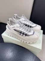 Burberry Multi-Material Patchwork Outdoor Lace-Up Sneakers - Image 3