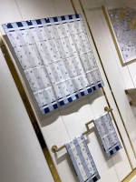 New Chanel original single striped silk square scarf - Image 9