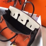 Hermes Tri-Color Birkin 25cm Bag In Orange/White/Black Clemence Leather - Image 3