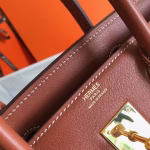Hermes Birkin 30cm Bag In Canvas With Barenia Leather - Image 5
