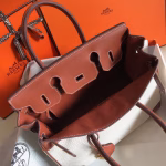 Hermes Birkin 30cm Bag In Canvas With Barenia Leather - Image 3