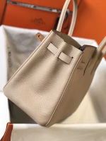 Hermes Birkin 30cm Bag In Argile Clemence Leather - Image 3