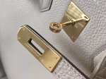 Hermes Birkin 30cm Bag In Argile Clemence Leather - Image 6