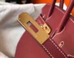 Hermes Birkin 30cm Bag In Bordeaux Clemence Leather - Image 7