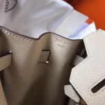 Hermes Birkin 30cm Bag In Beton Clemence Leather - Image 7