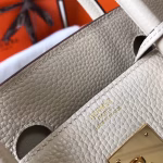 Hermes Birkin 30cm Bag In Beton Clemence Leather - Image 2
