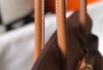 Hermes Birkin 30cm Bag In Gold Clemence Leather - Image 6