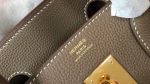 Hermes Birkin 30cm Bag In Taupe Clemence Leather - Image 5