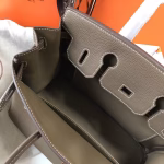 Hermes Birkin 30cm Bag In Taupe Clemence Leather - Image 2