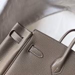 Hermes Birkin 30cm Bag In Tourterelle Clemence Leather - Image 5