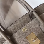 Hermes Birkin 30cm Bag In Tourterelle Clemence Leather - Image 4