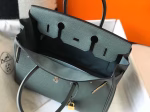 Hermes Birkin 30cm Bag In Vert Amande Clemence Leather - Image 5