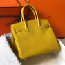 Hermes Birkin 30cm Bag In Yellow Clemence Leather - Image 6