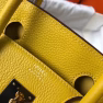Hermes Birkin 30cm Bag In Yellow Clemence Leather - Image 3