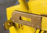 Hermes Birkin 30cm Bag In Yellow Clemence Leather - Image 5
