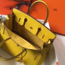 Hermes Birkin 30cm Bag In Yellow Clemence Leather - Image 8
