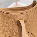 Hermes Evelyne III TPM Bag In Chai Clemence Leather - Image 4