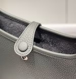 Hermes Evelyne III TPM Bag In Gris Meyer Clemence Leather - Image 4