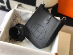 Hermes Evelyne III TPM Mini Bag In Black Clemence Leather - Image 2