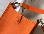 Hermes Evelyne III TPM Mini Bag In Orange Clemence Leather - Image 5