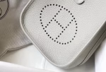 Hermes Evelyne III TPM Mini Bag In Pearl Grey Clemence Leather - Image 7