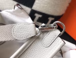 Hermes Evelyne III TPM Mini Bag In Pearl Grey Clemence Leather - Image 3