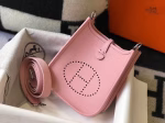 Hermes Evelyne III TPM Mini Bag In Pink Clemence Leather - Image 7