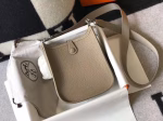 Hermes Evelyne III TPM Mini Bag In Tourterelle Clemence Leather - Image 4