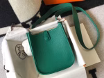 Hermes Evelyne III TPM Mini Bag In Vert Vertigo Clemence Leather - Image 6