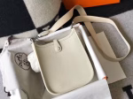 Hermes Evelyne III TPM Mini Bag In Craie Clemence Leather - Image 7