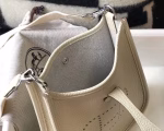 Hermes Evelyne III TPM Mini Bag In Craie Clemence Leather - Image 3