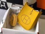 Hermes Evelyne III TPM Mini Bag In Yellow Clemence Leather - Image 5