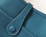 Hermes Evelyne III 29 PM Bag In Blue Jean Clemence Leather - Image 2