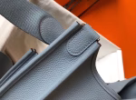 Hermes Evelyne III 29 PM Bag In Blue Lin Clemence Leather - Image 7