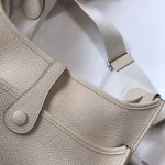 Hermes Evelyne III 29 PM Bag In Craie Clemence Leather - Image 4