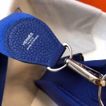 Hermes Evelyne III 29 PM Bag In Blue Electric Clemence Leather - Image 2