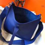 Hermes Evelyne III 29 PM Bag In Blue Electric Clemence Leather - Image 4