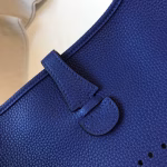 Hermes Evelyne III 29 PM Bag In Blue Electric Clemence Leather - Image 5