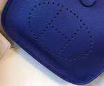 Hermes Evelyne III 29 PM Bag In Blue Electric Clemence Leather - Image 3