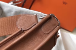 Hermes Evelyne III 29 PM Bag In Gold Clemence Leather - Image 3