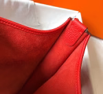 Hermes Evelyne III 29 PM Bag In Red Clemence Leather - Image 4