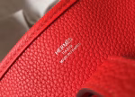 Hermes Evelyne III 29 PM Bag In Red Clemence Leather - Image 3