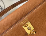 Hermes Kelly Mini II Bag In Gold Epsom Leather - Image 8