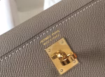 Hermes Kelly Mini II Bag In Gris Asphalt Epsom Leather - Image 3