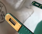 Hermes Kelly Mini II Bag In Malachite Epsom Leather - Image 4
