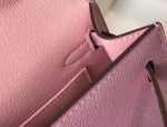 Hermes Kelly Mini II Bag In Mauve Sylvestre Epsom Leather - Image 5