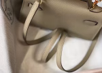 Hermes Kelly Mini II Bag In Gris Tourterelle Epsom Leather - Image 6