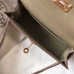 Hermes Kelly Mini II Bag In Gris Tourterelle Epsom Leather - Image 4