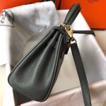 Hermes Mini Kelly 20cm Bag In Canopee Clemence Leather - Image 2